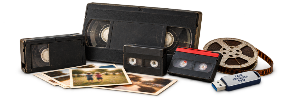 Videotapes, cine film and photographs ready for digitisation