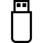pendrive outlined